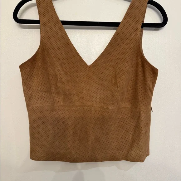 Banana Republic Tan Suede Top - Picture 1 of 4
